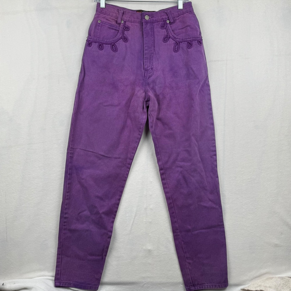 Women's High-Waist Purple Jeans
